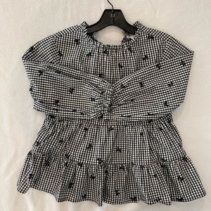 J Crew Girls Tiered Blouse